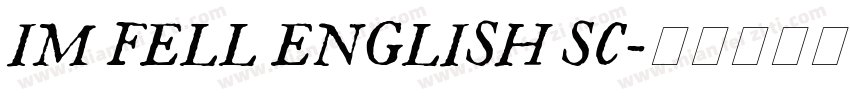 IM FELL ENGLISH SC字体转换